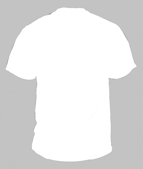 Customizable white t-shirt back