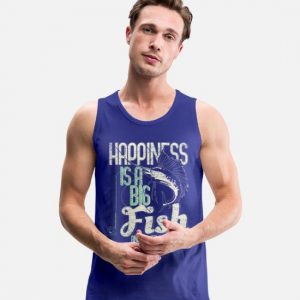 Men's Premium Tank Top-Fishing Fisher Gift Idea