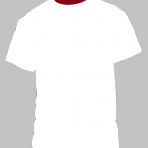 Customizable white t-shirt front